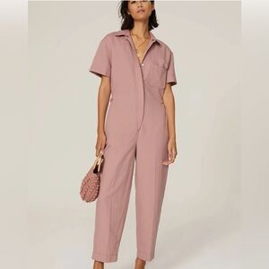 Club Monaco Short Sleeve Utility Jumpsuit Size 6